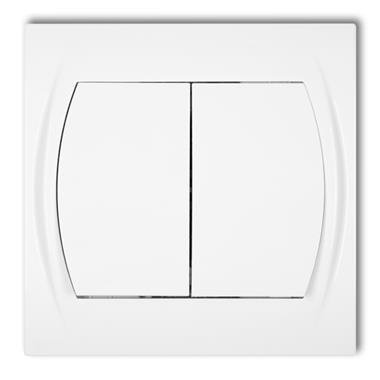 LOGO BIAŁY ŁĄCZNIK SERYJNY 2X ZACISKI ŚRUBOWE 10AX 250V