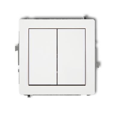 DECO MODUŁ BIAŁY ŁĄCZNIK SERYJNY 2X ZACISKI ŚRUBOWE 10AX 250V
