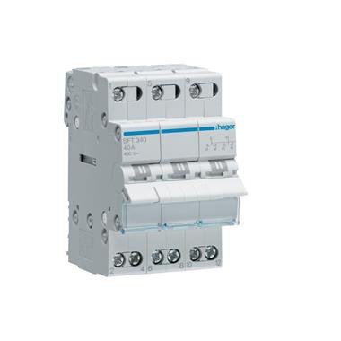 SFT340 PRZEŁĄCZNIK ZASILANIA 40A 3P I-0-II 3M 400V AC PRZYŁĄCZE GÓRNE