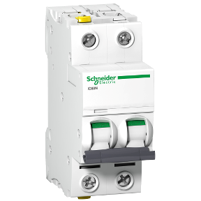 Schneider Electric Wyłącznik nadprądowy Acti9 iC60N-D6-2 D 6A 2-biegunowy, A9F05206