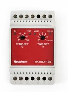RAYSTAT-M2 TERMOSTAT DIN 0ST C - +10ST C 230V AC IP20 DO OCHRONY SCHODÓW, RAMP LUB RYNIEN