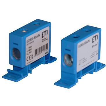 EDBS-50B/N ZACISK 1-TOROWY PRZELOTOWY 16-50MM2 NIEBIESKI ETIBOX