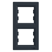 Schneider Electric Asfora, ramka 2-krotna, pionowa, antracyt, EPH5810271