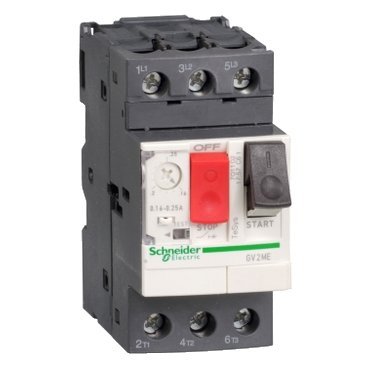 Schneider Electric Wyłącznik silnikowy GV2ME z napędem przyciskowym I=1,0-1,6A PL zacisk skrzynkowe, GV2ME06AP