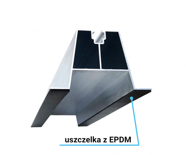 PROAL TRAPEZ 70/330 Z IZOLACJĄ SZYNA MONTAŻOWA ALUMINIOWA TRAPEZOWA PV