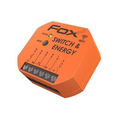 WI-R1S1-P SWITCH ENERGY POJEDYNCZY PRZEKAŹNIK WI-FI 230V Z FUNKCJĄ MONITOROWANIA PARAMETRÓW SIECI.
