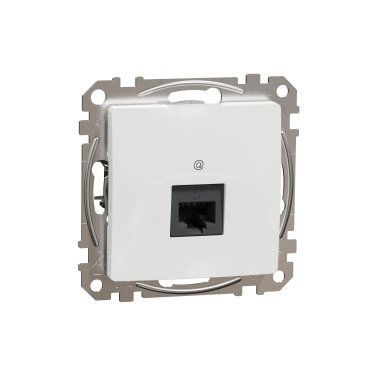 Schneider Electric, Sedna Design & Elements, Gniazdo komputerowe RJ45 kat. 5e UTP, białe, SDD111451