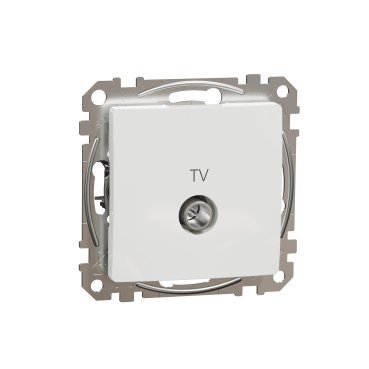 Schneider Electric, Sedna Design & Elements, Gniazdo TV końcowe (4dB), białe, SDD111471