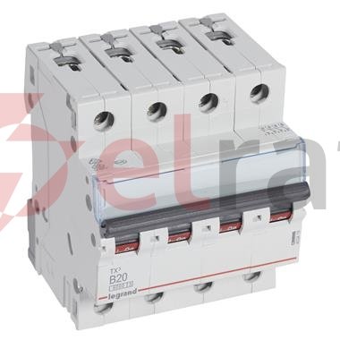 Wyłącznik nadprądowy 4P B 20A 6kA AC S304 TX3 403418