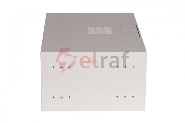 Szafa wisząca SIMPLE 19 4Ux555x400 mm IP20 ściany boczne pełne drzwi z szybą RAL 7035 19-8006SZWS-19-4U-40-DS