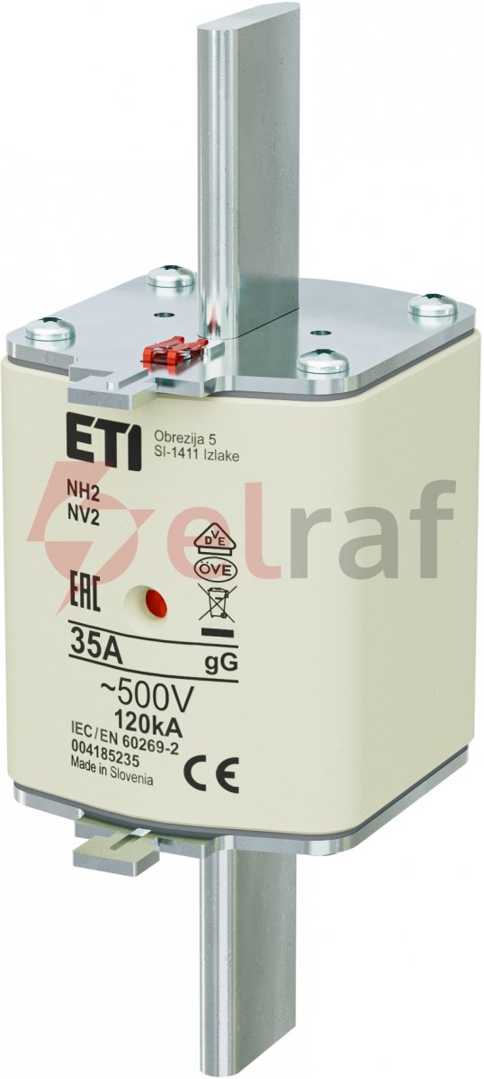 Wkładka bezpiecznikowa NH2 gG 35A/500V 004185235 /3szt./