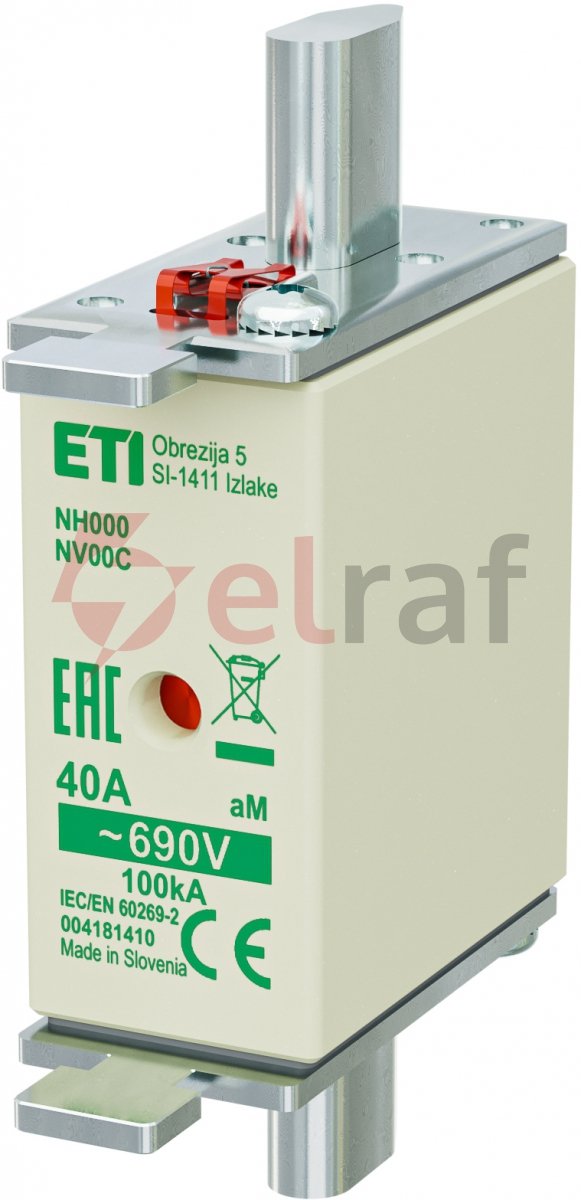 Wkładka bezpiecznikowa KOMBI NH000 40A aM 690V WT-00C 004181410