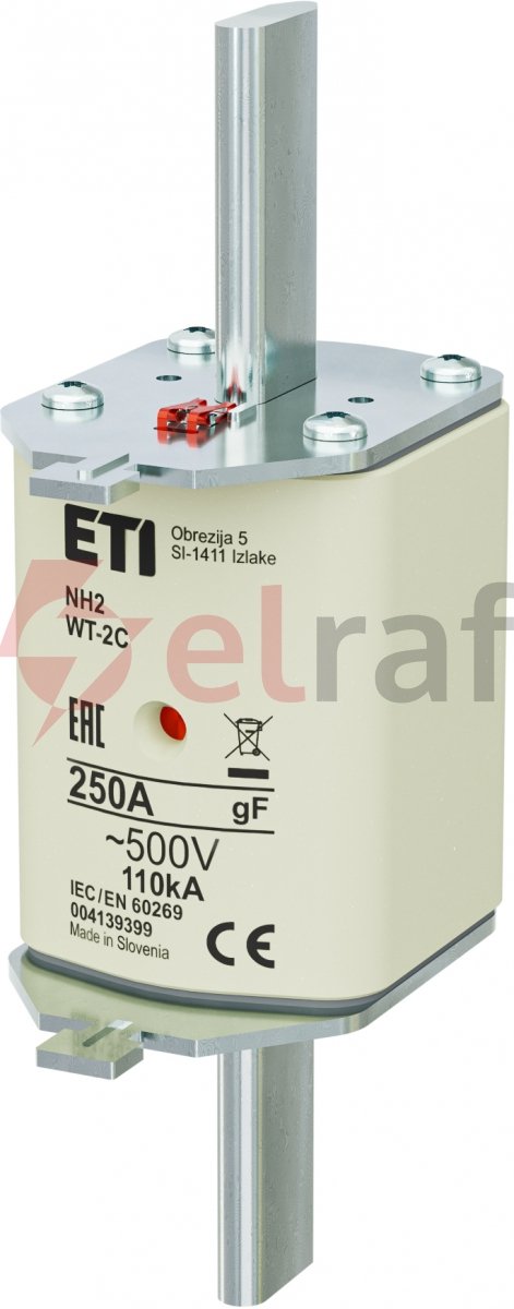 Wkładka bezpiecznikowa NH2C 250A gF 500V 004139399