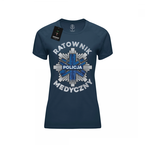 Ratownik medyczny policja koszulka damska termoaktywna