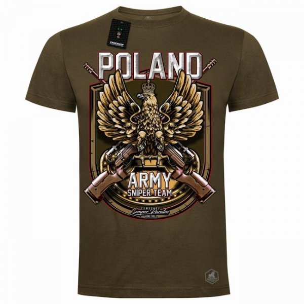 Poland Army Sniper Team koszulka bawełniana