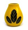 Matero Ceramiczne Calabaza ŻÓŁTE Amarillo Yerba Mate Luka Hoja