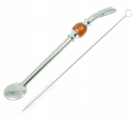 Bombilla nierdzewna INOX Royal Grande Amber Yerba Mate