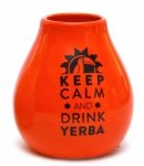 Matero Ceramiczne Pomarańczowe Keep Yerba Mate