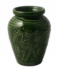 Matero Ceramiczne AZTEK Zielone - do Yerba Mate