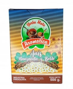 Yerba Mate Aromatica Manzanilla Anis y Boldo 500g - Paragwaj