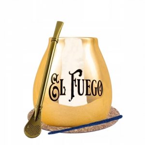 Zestaw Na Start Yerba Mate tykwa El Fuego + bombilla ok. 350ml
