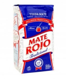 Yerba Mate Rojo Elaborada Molienda Tradicional 500g