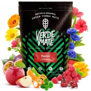 Yerba Verde Mate Green Flores kwiaty malina 500g