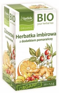 Herbata Apotheke Imbir Pomarańcza Bio 20 saszetek
