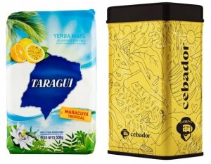 YERBERA PUSZKA + Yerba Mate Taragui Tropical Maracuja Naranja 500g