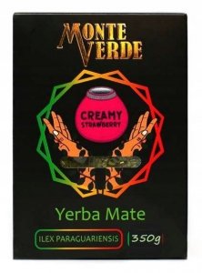 Yerba Mate Monte Verde Creamy Strawberry 350g Róża