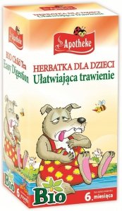HERBATKA DLA DZIECI KOPER WŁOSKI MELISA MIĘTA po 6 mc BIO 20x1,5g APOTHEKE
