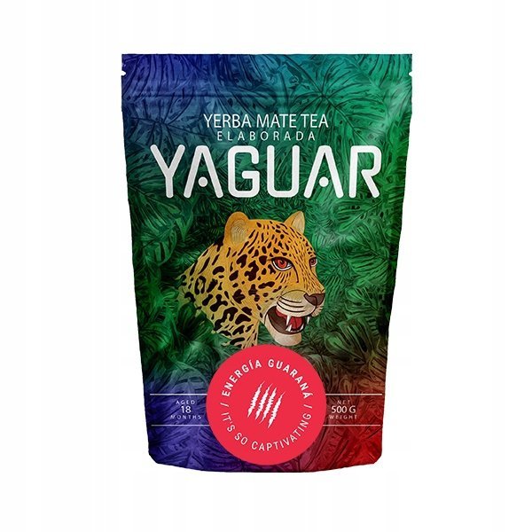 Yerba Mate Yaguar Mas Energia Guarana 500g