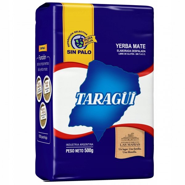 Yerba mate Taragui - 1kg Sin Palo PURE LEAF 1000g