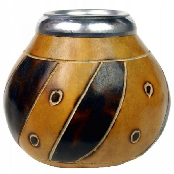 Matero Naturalne Tykwa Puntos - do Yerba Mate