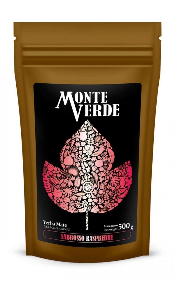 Yerba Mate Monte Verde Sabroso Rasberry 500g