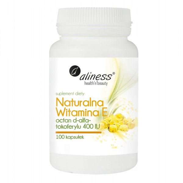 Suplement diety Aliness Naturalna witamina E kapsułki 100 szt.