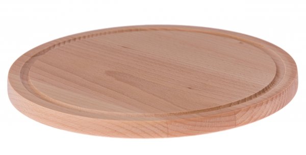 DESKA DREWNIANA BUKOWA DO KROJENIA OKRĄGŁA 25cm EKOLOGICZNA