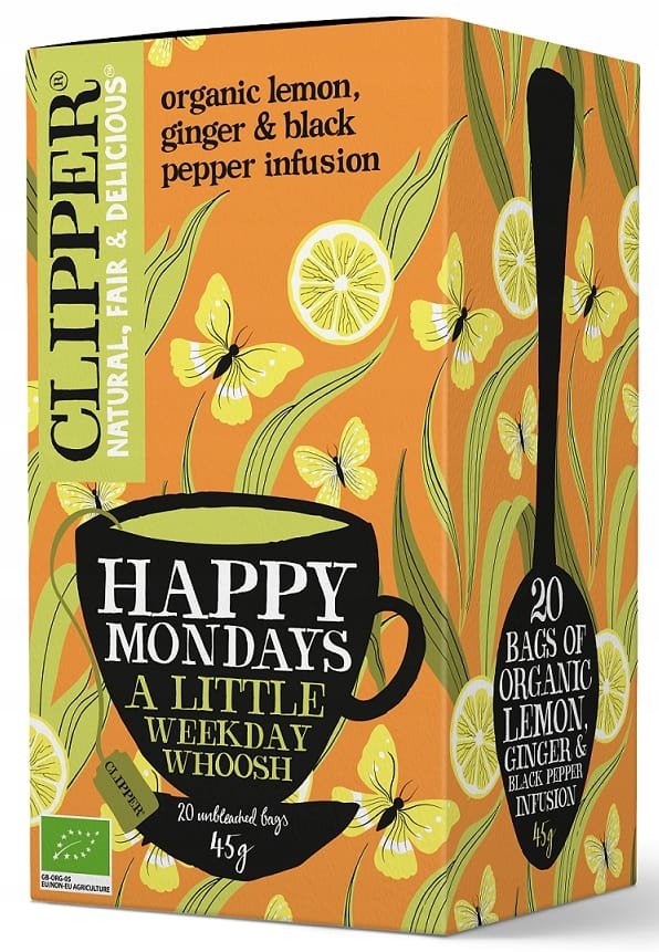 HERBATKA CYTRYNOWA IMBIR CZARNY PIEPRZ BIO CLIPPER