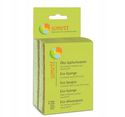Eko gąbka do mycia naczyń z włókien sizalowych 2 szt w opakowaniu - Sonett