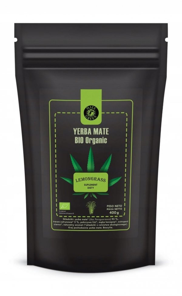 Yerba Mate BIO Organic Lemongrass 400g sin 0,4 kg