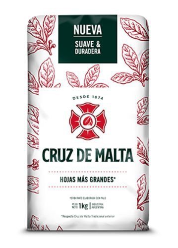 Yerba Mate Cruz de Malta Elaborada Con Palo 1kg - PRZECENA 