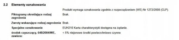 Płyn do czyszczenia kuchni i łazienki 1000 ml EKO 1L Sonett 1,0L