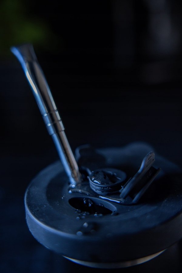 REWOLUCYJNY zestaw yerba mate Termolid DualFlow Black PRO: matero, bombilla