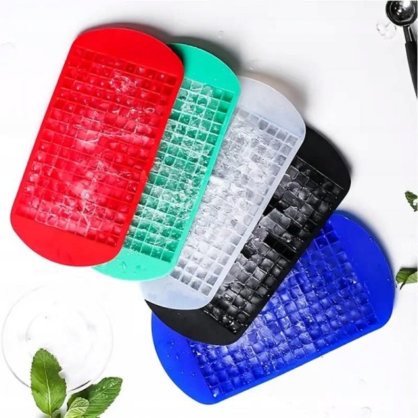 FOREMKI DO LODU SILIKONOWE FORMA DO MINI KOSTEK LODU CZEKOLADY 160 szt,