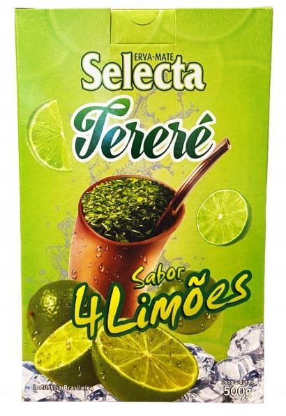 Yerba Mate Selecta Sabor 4 LIMOES Limao 500g Brasileira Cytrusowa