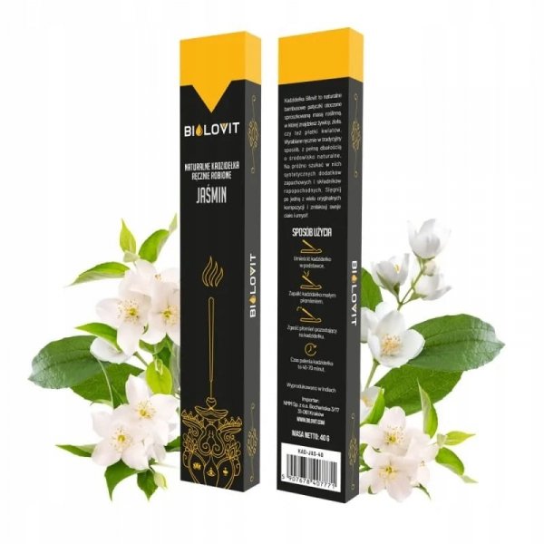 Kadzidełka Naturalne Indyjskie Jaśmin Bilovit 40g