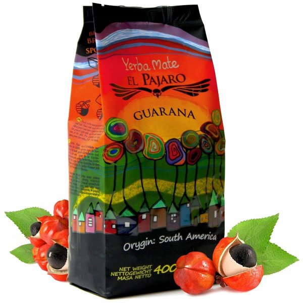 Yerba mate El Pajaro Guarana 400 g Energia