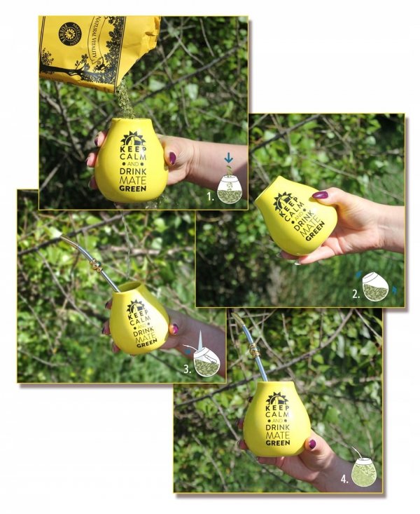 YERBERA PUSZKA Yerba Mate Green ORGANIC BIO Floresta 400g