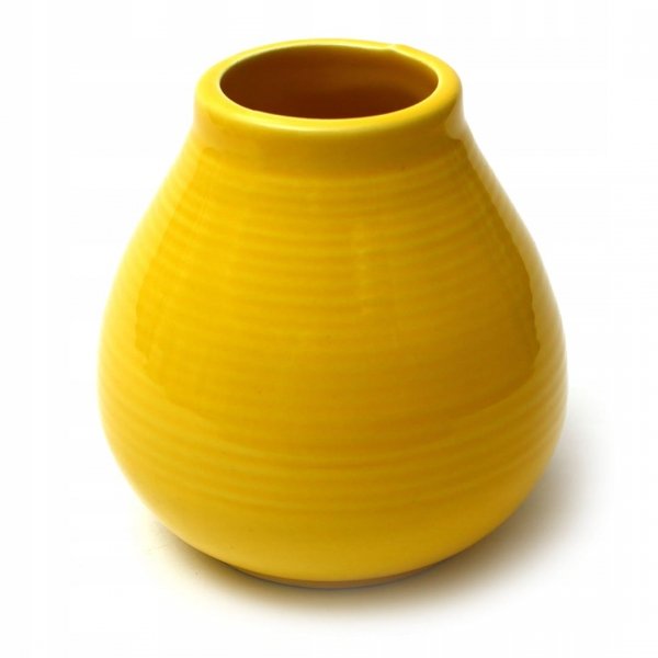 Matero Ceramiczne Calabaza ŻÓŁTE Amarillo Yerba Mate