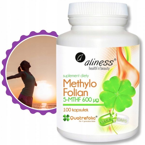 Suplement diety Aliness Methylo Folian kapsułki 100 szt.